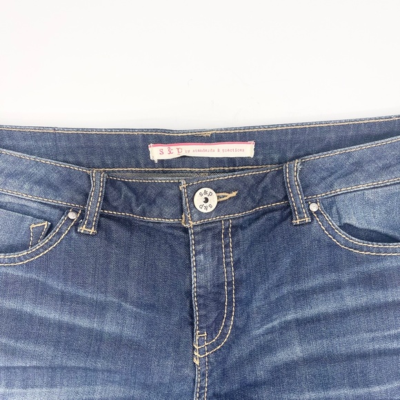 S&P by Standards and Practices Women’s Denim Shorts Size 31 Raw Hem Cutoff - Picture 5 of 9